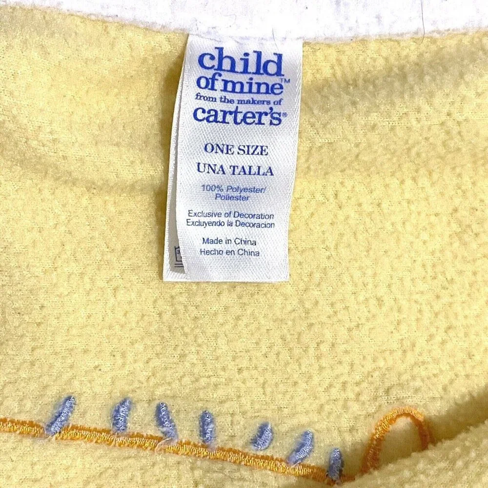 Child of‎ Mine Carters Giraffe Baby Blanket with Squeaker 29 x 35 Yellow Soother